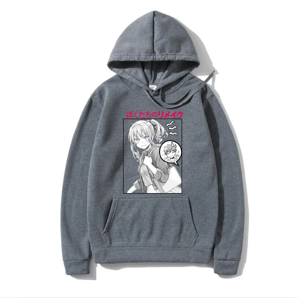 

Японские популярные толстовки с капюшоном из аниме «Наша жизнь», принты для взрослых мужчин и женщин, переделка нашей жизни, верхняя одежда ...