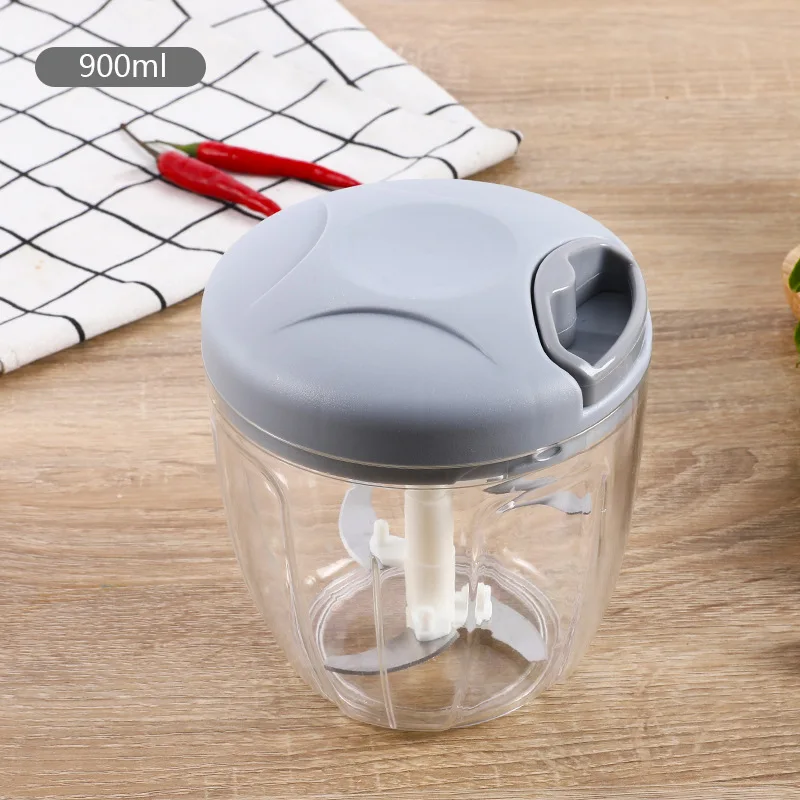 Кухонный измельчитель для чеснока лука 900 мл овощей с ручным управлением | Дом и