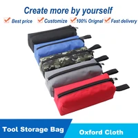 1pcs oxford canvas waterproof hand tool bag instrument case hardware screws nails drill bit holder with carrying handles strip