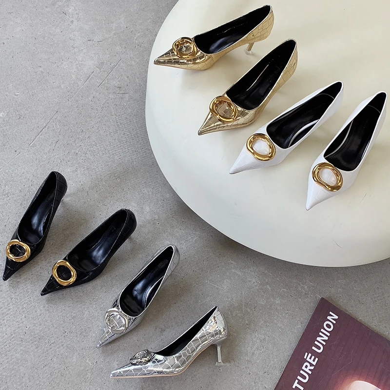 2021 Новая Женская Роскошная высотой 5 см Свадебная обувь на высоком каблуке