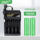 2021 100% Оригинальный 3,7 в 18650 VTC6 3000 мАч литиевая аккумуляторная батарея US18650VTC6 30A разрядка для фонарика игрушек зарядное устройство
