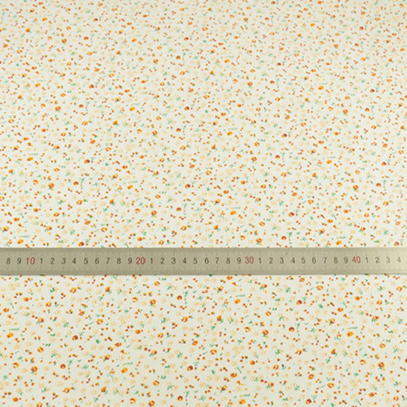 Кукольные куклы из 100% хлопка маленькая оранжевая ткань с цветочным дизайном