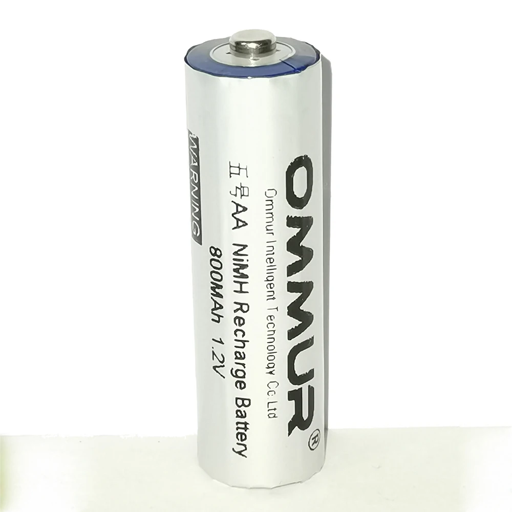 Аккумулятор OMMUR AA 1 2 В 800 мАч NiMH перезаряжаемый для фонарика налобный фонарь