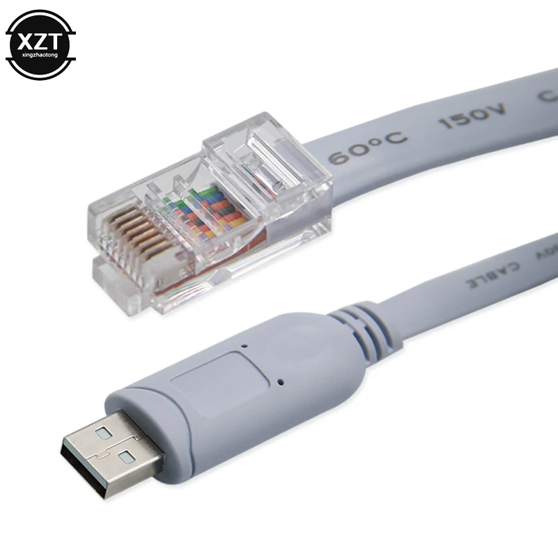 Кабель USB RS232 к RJ45 FT232R для маршрутизатора Cisco H3C HP Arba 9306 Huawei Fortinet переворот 72-3383-01 |