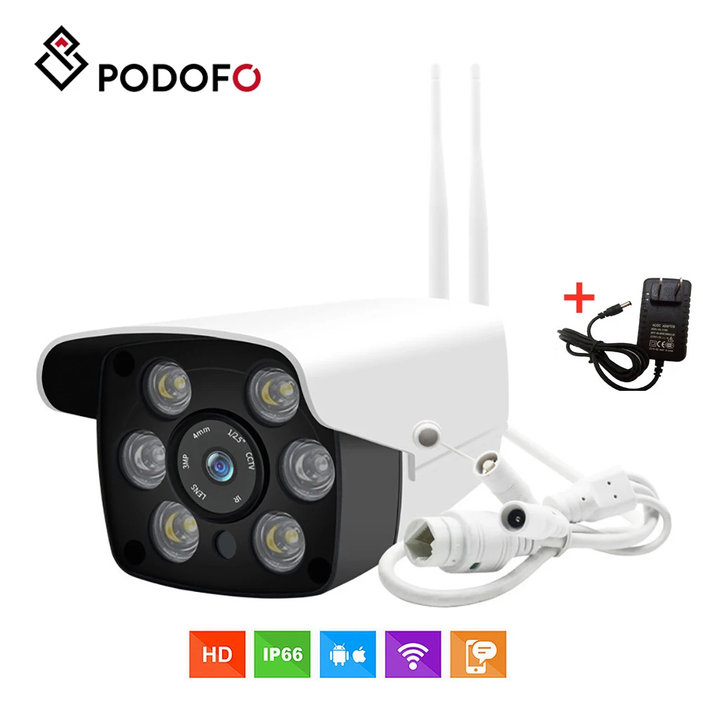 

IP-камера Podofo, 1080P, водонепроницаемая, с поддержкой Wi-Fi