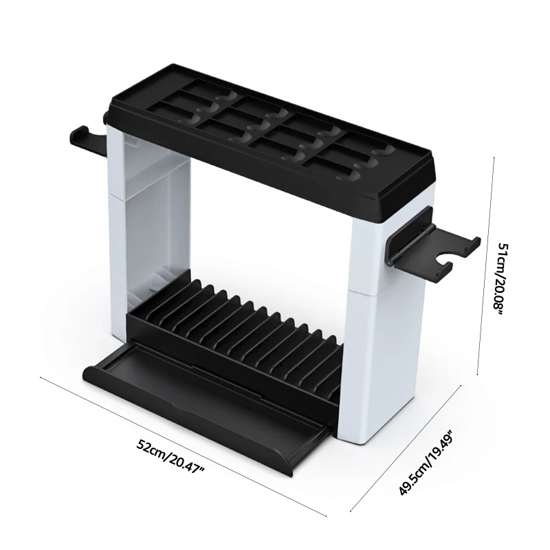 

R9JA Organizer NS Host Disc Base Bracket Tower Game Card Storage Stand Station Controller Holder Compatible with Switch OLED