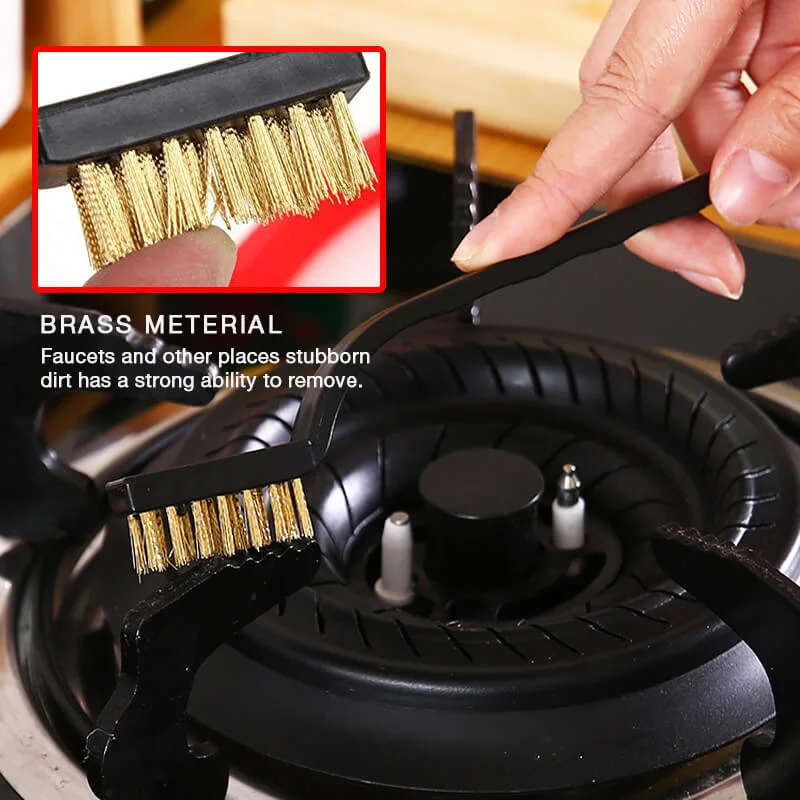 

3pcs Gas Stove Cleaning Wire Brush Kitchen Tools Metal Fiber Brush Strong Decontamination Dropshipping