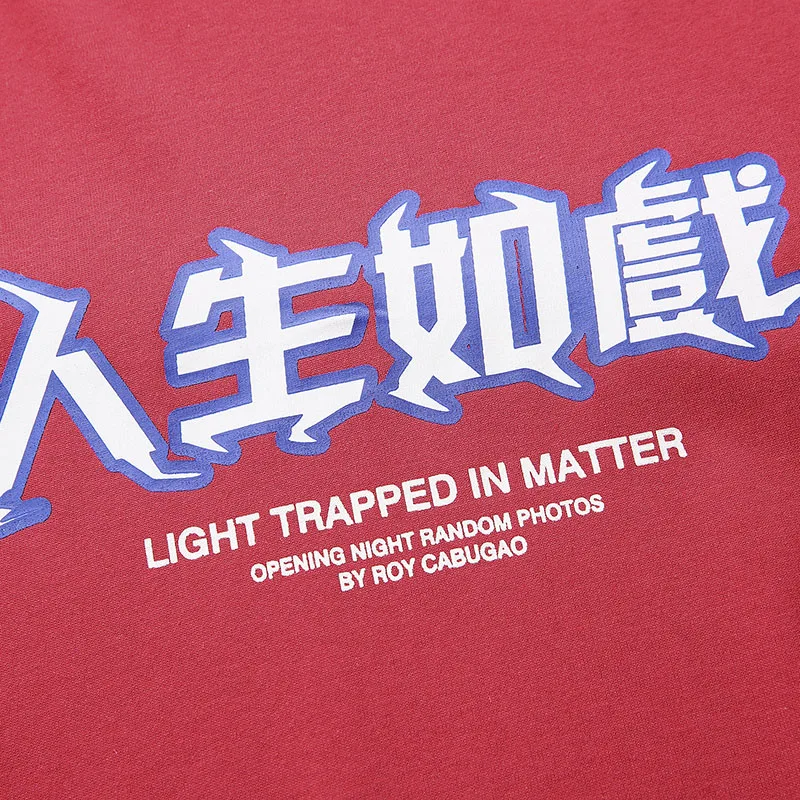 Футболка мужская оверсайз с принтом молнии хлопковая рубашка в стиле хип хоп