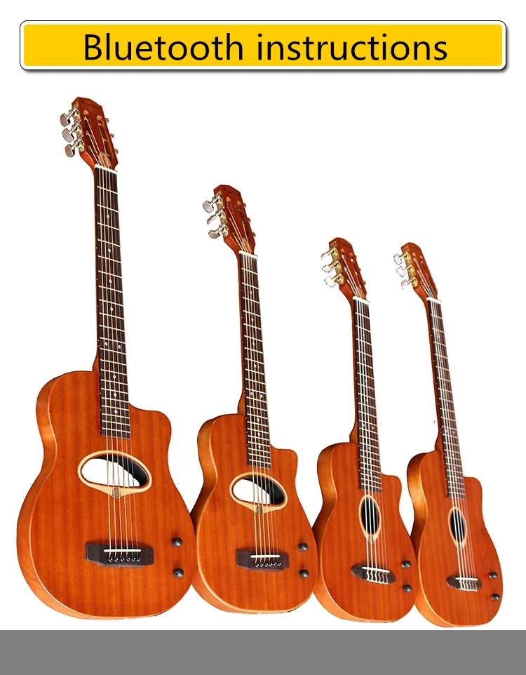 Электрическая фолк Классическая Бесшумная гитара акустическая 6 струн 41 дюйм