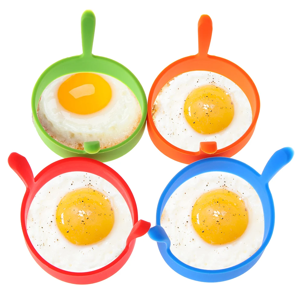 4 шт. для омлета на завтрак формочки жареных яиц пищевое Силиконовое кольцо