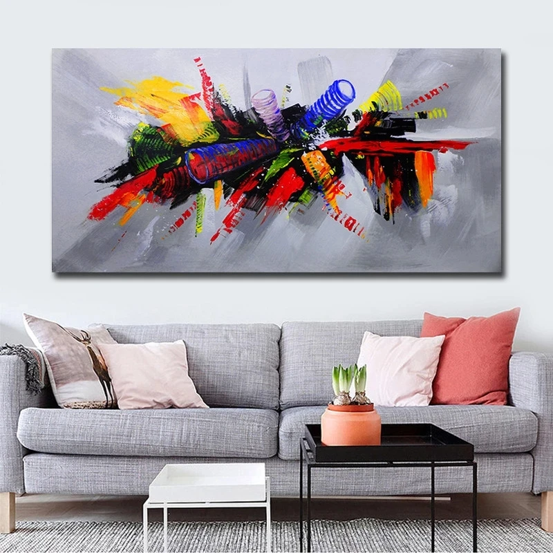 

Abstract Oil Paintings on Canvas Wall Art Posters and Prints Modern Wall Cuadros Pictures for Living Room Decor No Frame