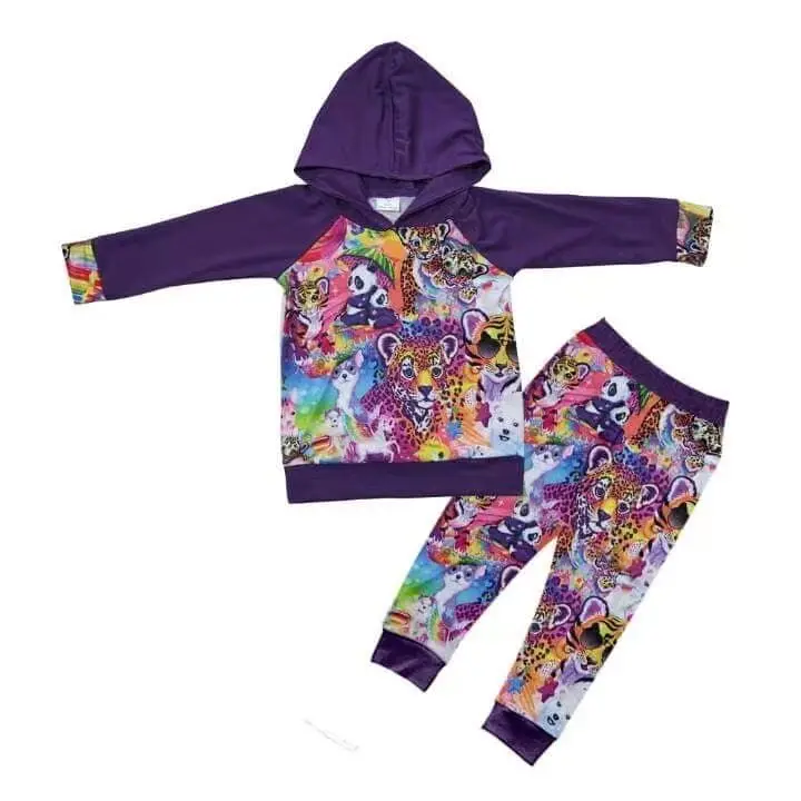 

Boutique Outfits Boy Dinosaur Pattern hoodie children clothes set