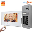Домофон Jeatone с камерой и кодером для входных ворот, домашний видеодомофон, 960P, Wi-Fi, беспроводной контроль доступа к входной двери