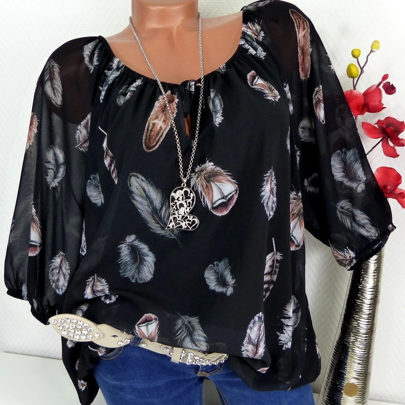 Галстук-бабочка рубашка с воротником для женщин блузки летний топ блузка