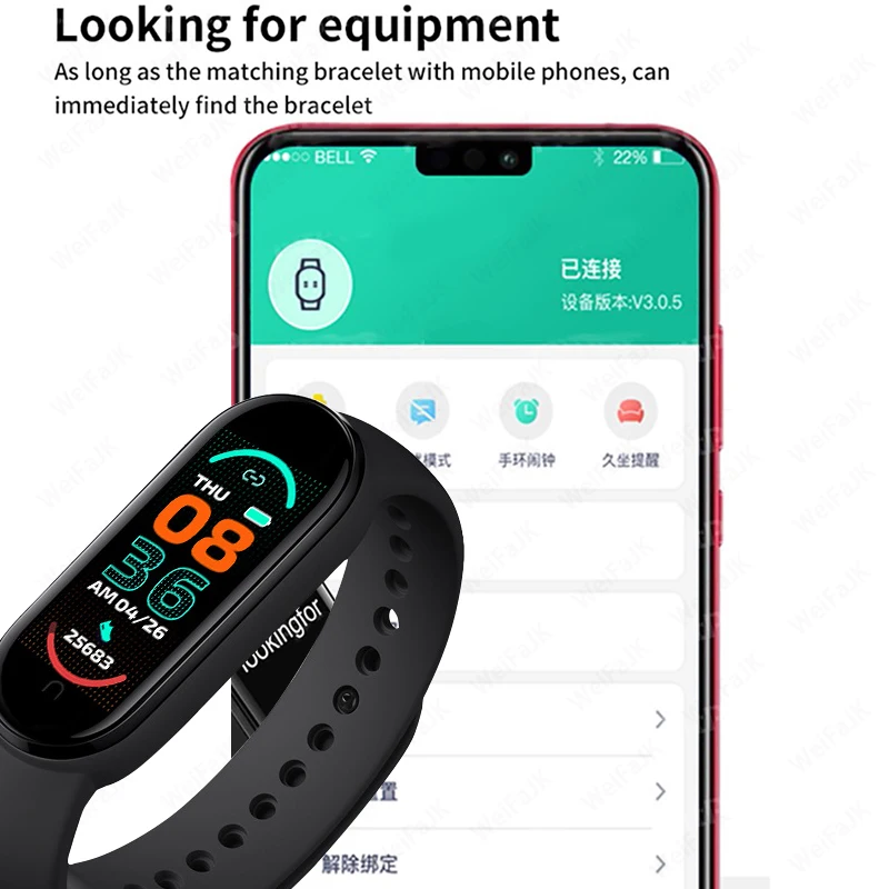m5 m6 smartwatch men women smart band sports fitness smart watch bluetooth pedometer heart rate music tracking for android ios free global shipping