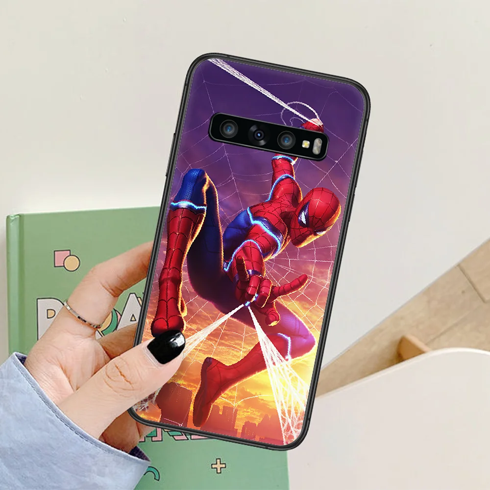 

Spiders Man Super Phone Case For Samsung Galaxy Note S 8 9 10 20 Plus E Lite Uitra black Prime Silicone Waterproof Luxury Shell