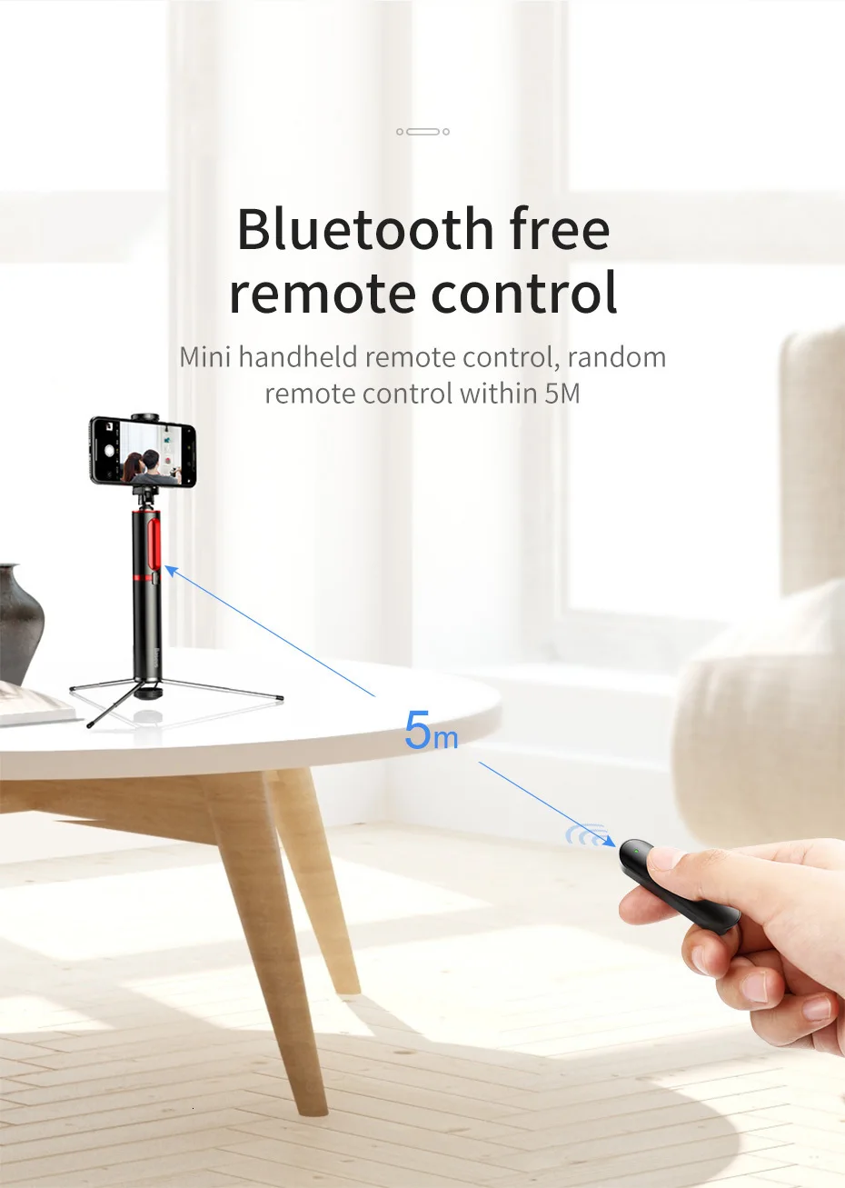 Baseus Bluetooth селфи палка штатив беспроводной селфи палка для iPhone 11 Xiaomi Mi huawei samsung мобильный телефон Selfiestick монопод