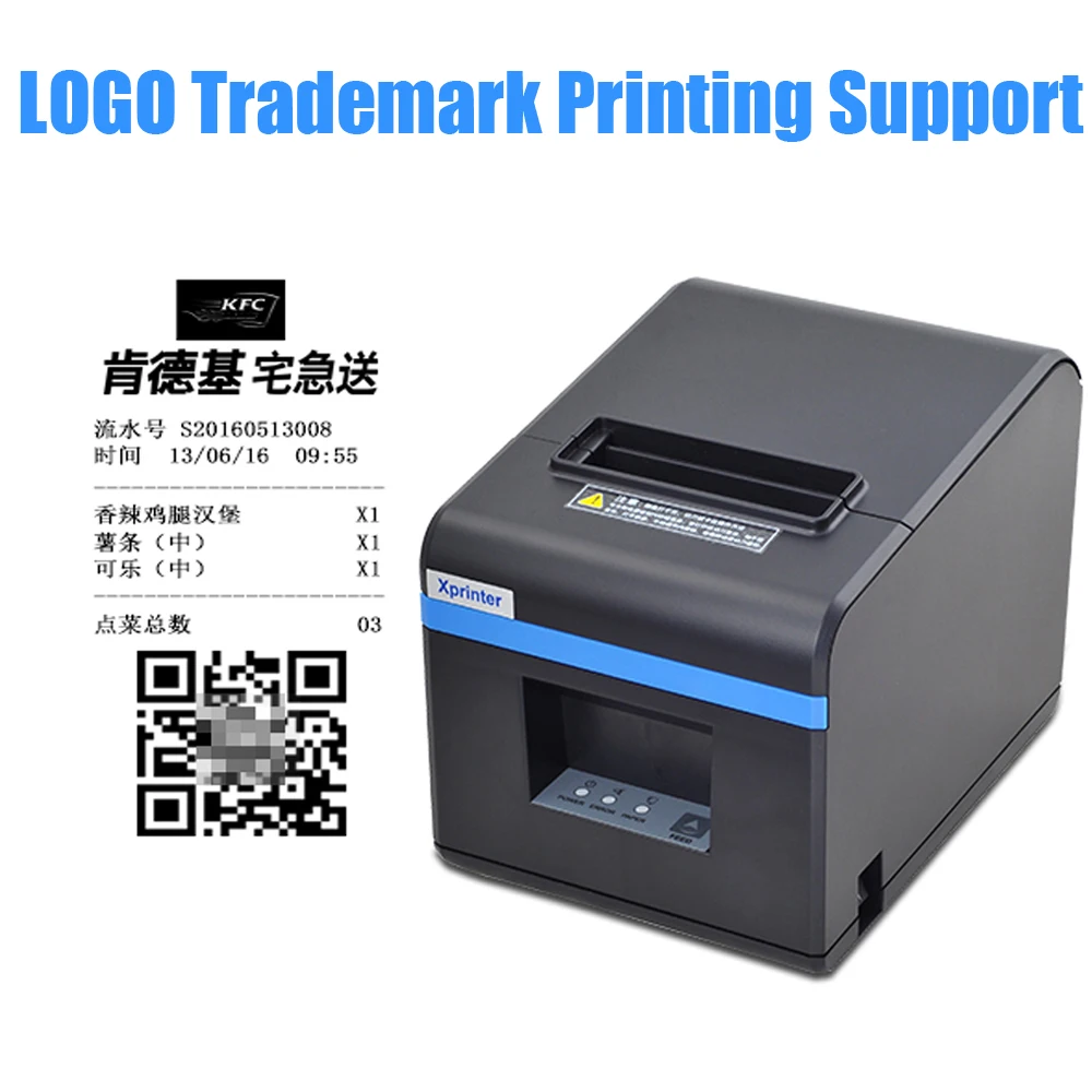 Термопринтер чеков bluetooth pos-принтер 80 мм USB ethernet-порт автоматический резак