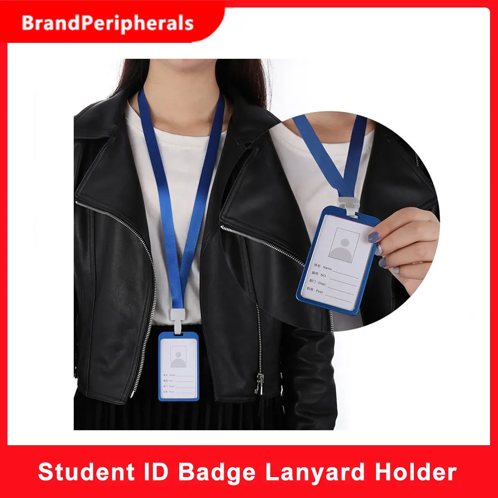 Ремешок держатель для карт из алюминиевого сплава офиса школы студентов|Визитки|