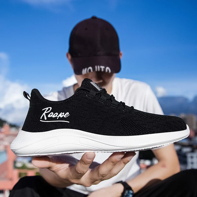 

Men Running Shoes white breathable Sneaker pair of light shoes Summer Fiywire Suitable for recreational outdoor sports