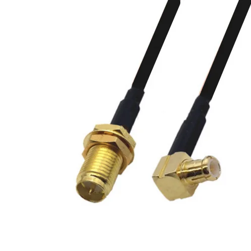 

RG174 Cable RP-SMA Female to MCX Male Right Angle Extension Coax Jumper Pigtail WIFI Router Antenna RF Coaxial Cable