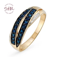 skm trendy rings for women sapphire rings vintage promise engagement rings anniversary luxury fine jewelry
