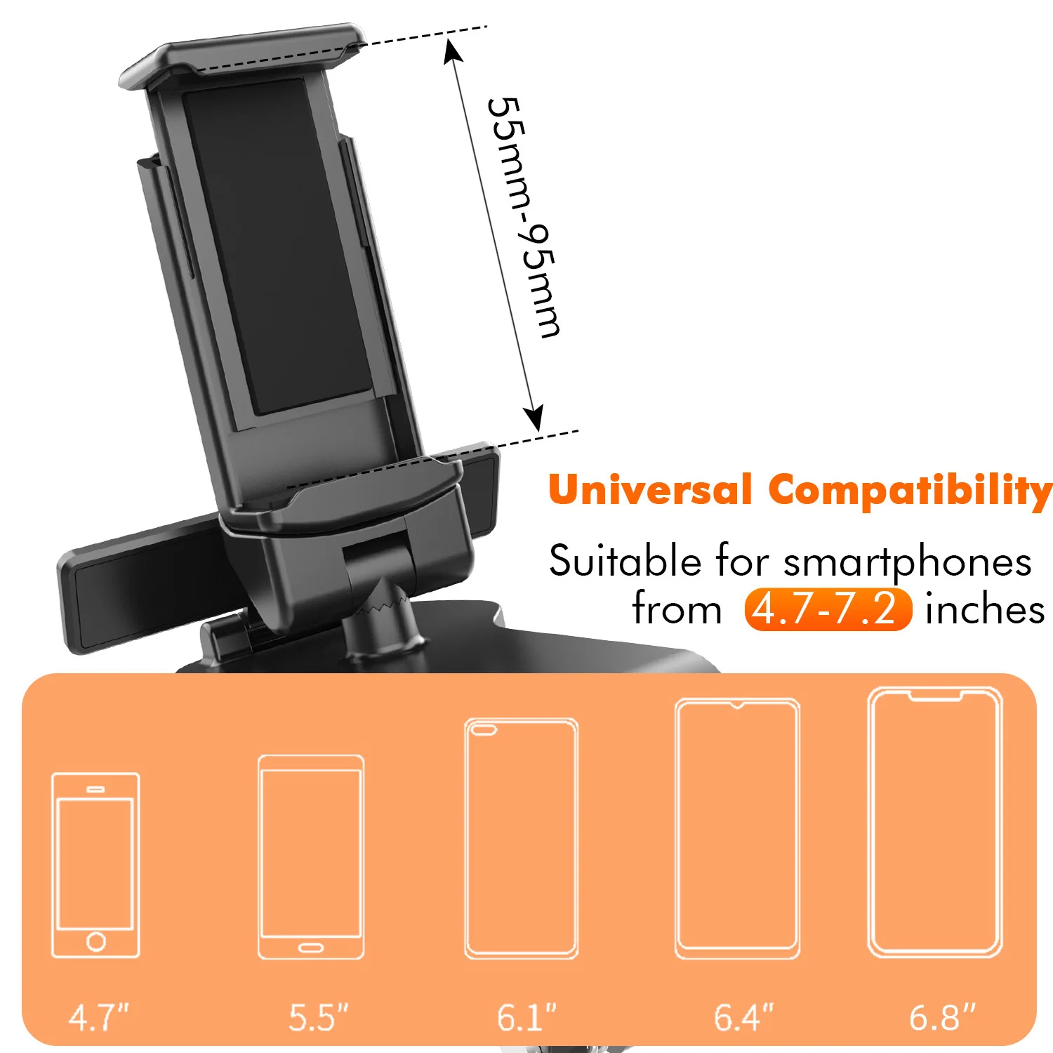 car mobile phone holder instrument panel clip car parking number plate gps support for iphone 11 xs x xr 7 samsung huawei free global shipping