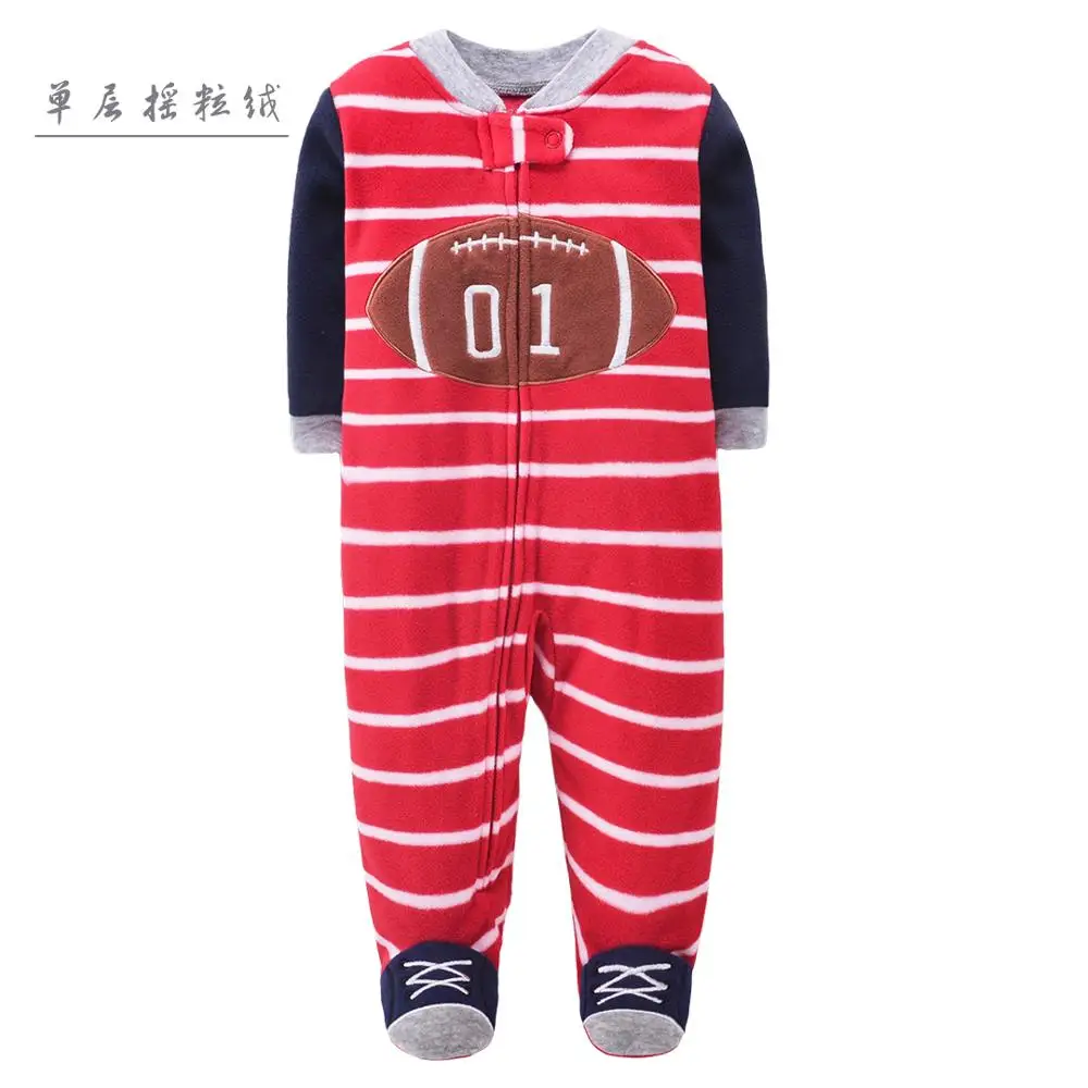 Newborn baby clothing winter boys jumpsuit fleece overalls infants clothes pajamas toddler costume |