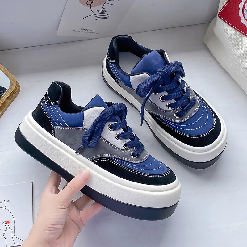 

Swonco Quality Platform Sneakers Shoes Women Canvas Vulcanize 2020 Autumn New Student Flats Sneakers Casual Canvas Shoes