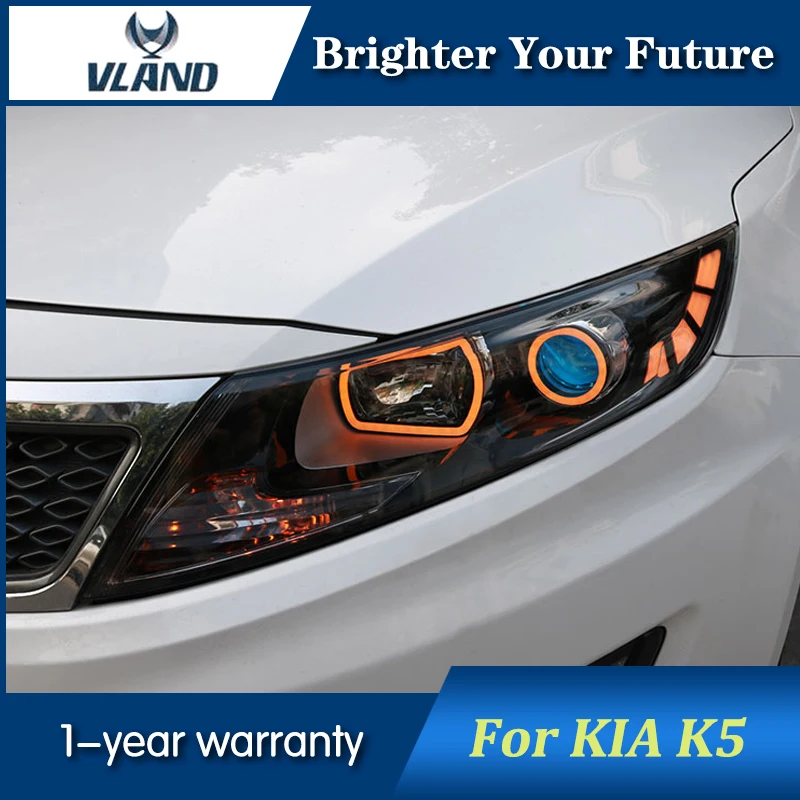 Автомобильная головная лампа VLAND в сборе для Kia Optima/K5 фары 2011 2012 2013 Ксеноновые с