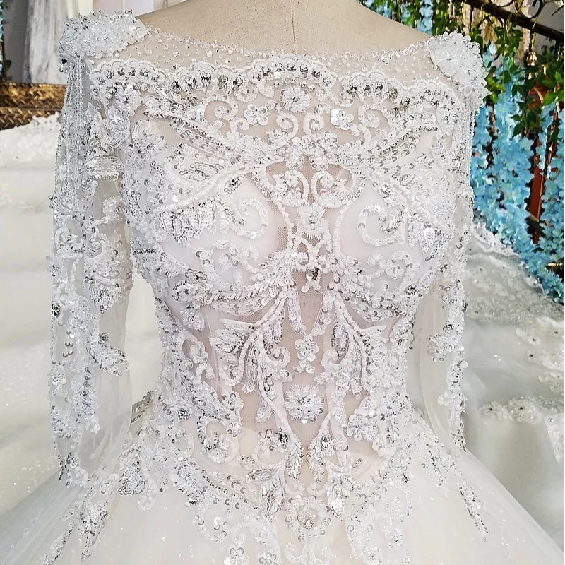 LS00213 с низким вырезом на спине и аппликацией 3/4 Свадебные торжества короткими