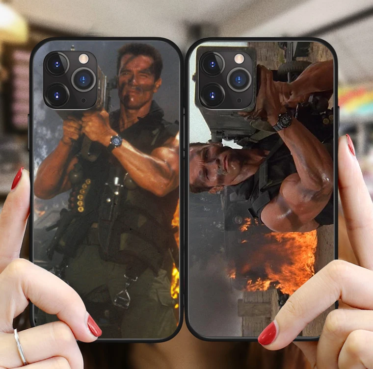 Арнольд Шварценеггер фильм Commando 2017 постер глянцевый Гладкий ТПУ силиконовый