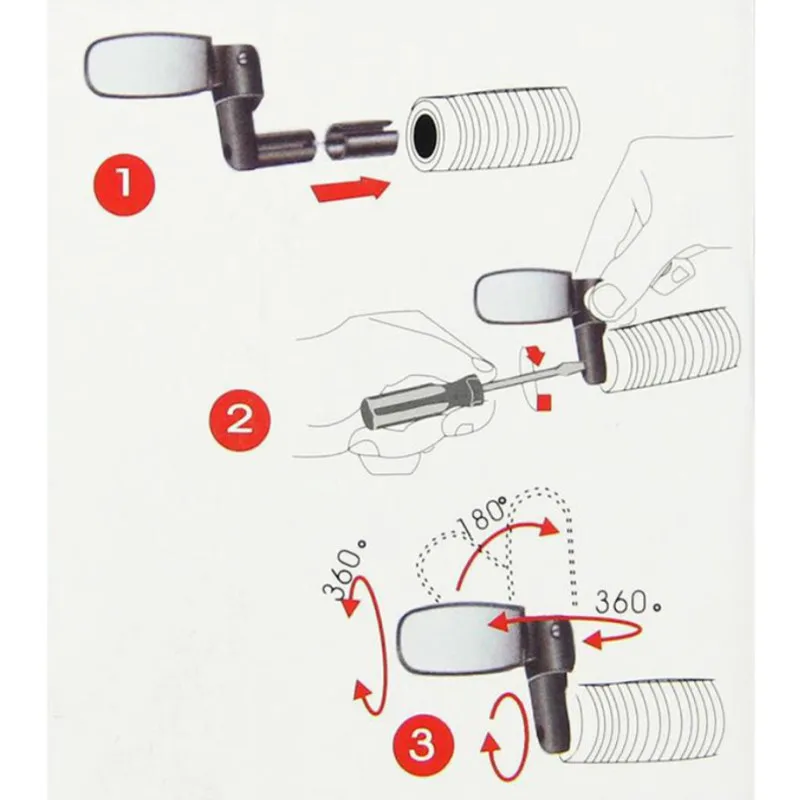 2 шт. скутер велосипед Зеркало заднего вида для велосипеда аксессуары езды на