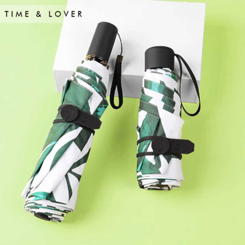 

Small Anti UV Art Mini Pocket Palm Creative Sunny Umbrella Rain Women Floding Windproof Sun Umbrella Men Kids Rain Umbrella W