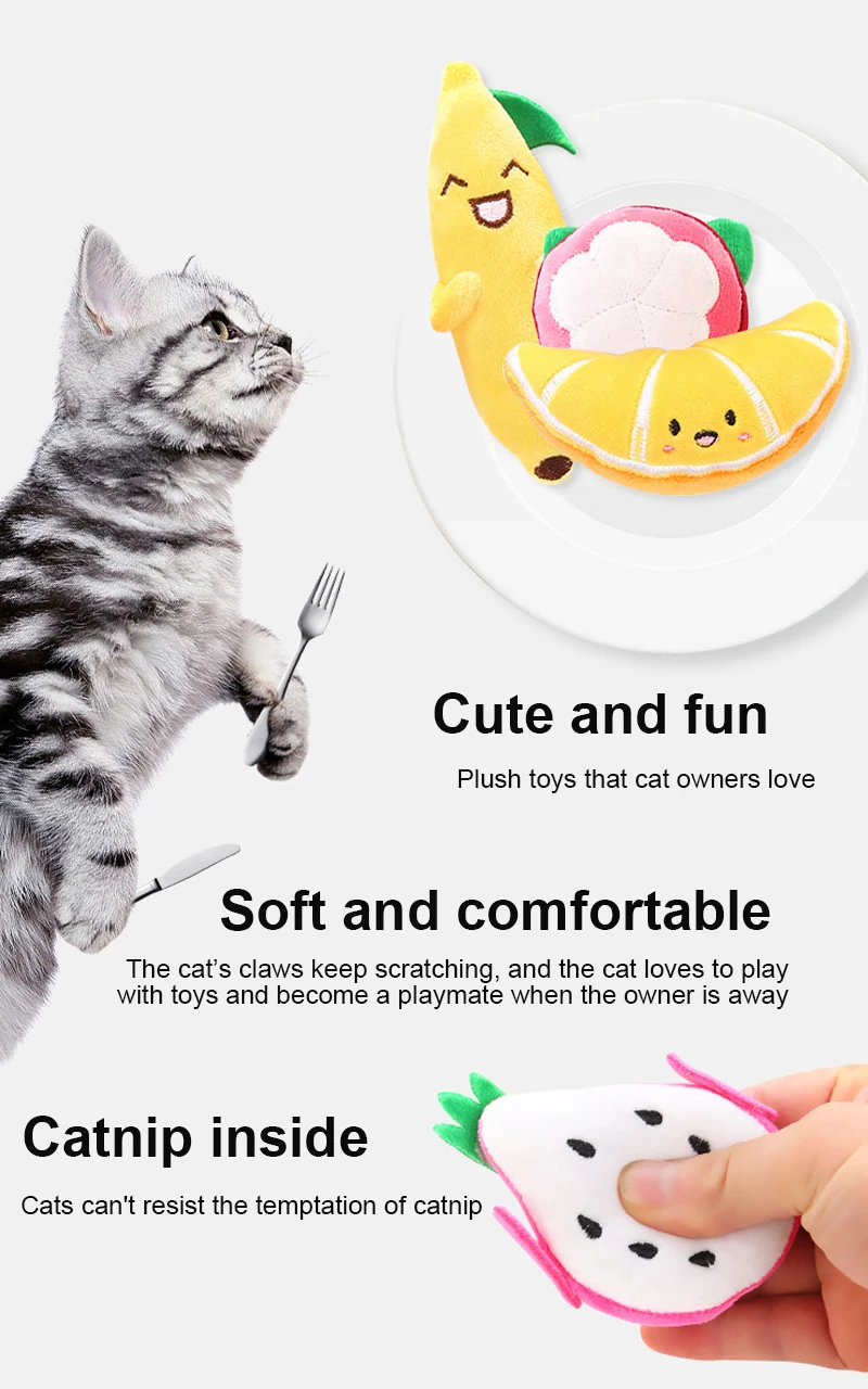 Собака Кошка плюшевая игрушка мягкая кошка само Хей Милая фруктовая пищевая