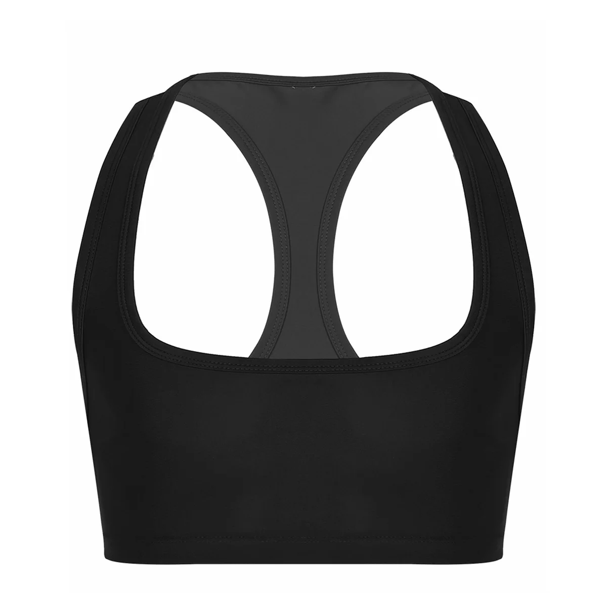 Мужские костюмы без рукавов, Y Back Muscle Half Summer, майка, майка, Клубная одежда, вечерние, сценические, укороченные топы - Цвет: Черный