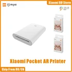 Портативный принтер Xiaomi AR 300 точекдюйм, мини-карман для фотографий, 500 мА  ч, карманный принтер для фотографий с печатной бумагой Mijia