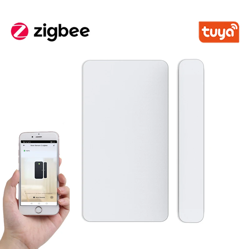 

Smart Door Window Sensor Zigbee Wireless Connection APP Remote Monitoring Alarm Work With Tuya Smar Life APP For Smart Home