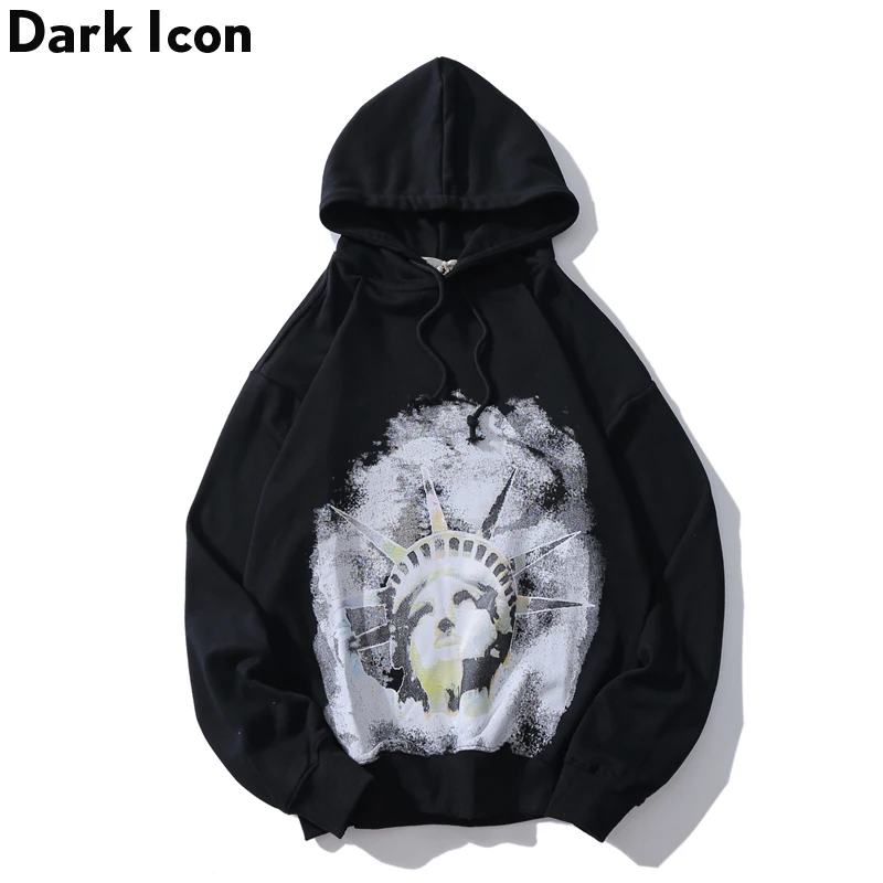 Мужская толстовка в стиле хип-хоп с принтом статуи Свободы темных икон новинка 2019