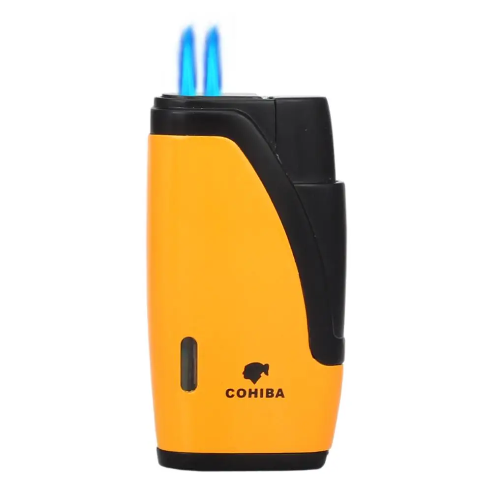 COHIBA 2 Зажигалка с горелкой Карманный прикуриватель ветрозащитные многоразовые