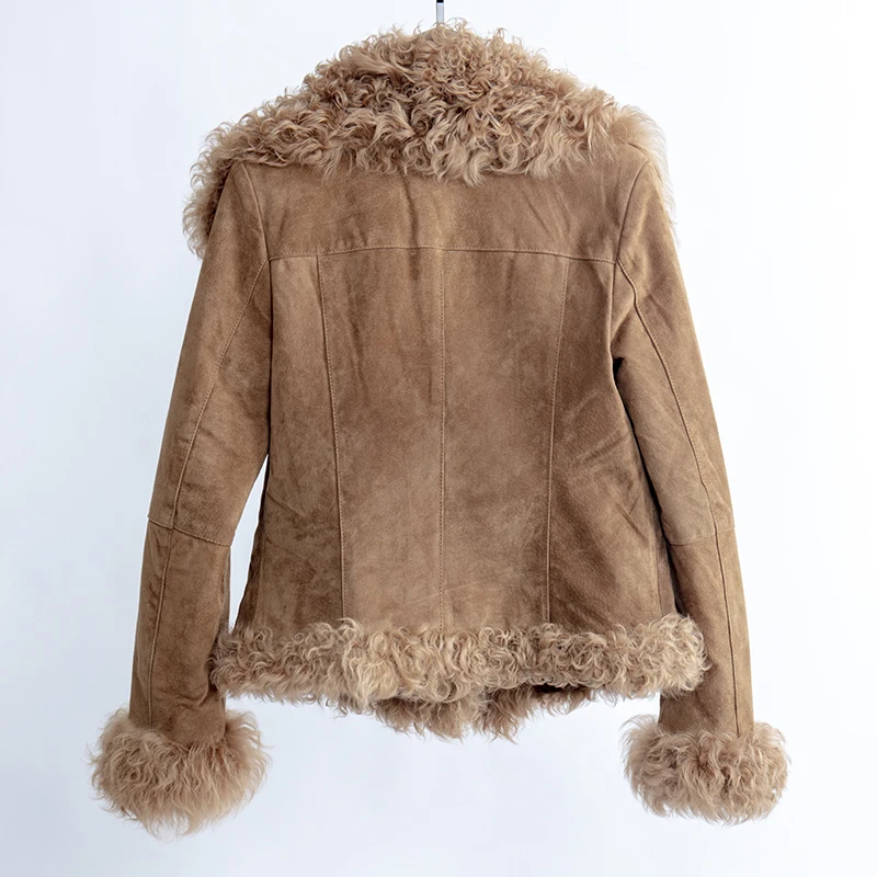 Куртка из натуральной кожи женские топы и блузки 2019 зимнее пальто большие