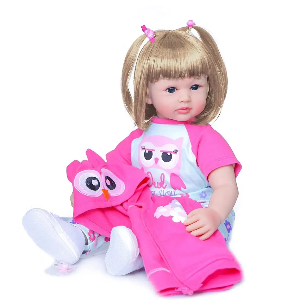 

60cm sweet girl reborn toddler dolls baby Costume Model for 3-6 Months Creative Gift reborn doll toys NPK DOLL
