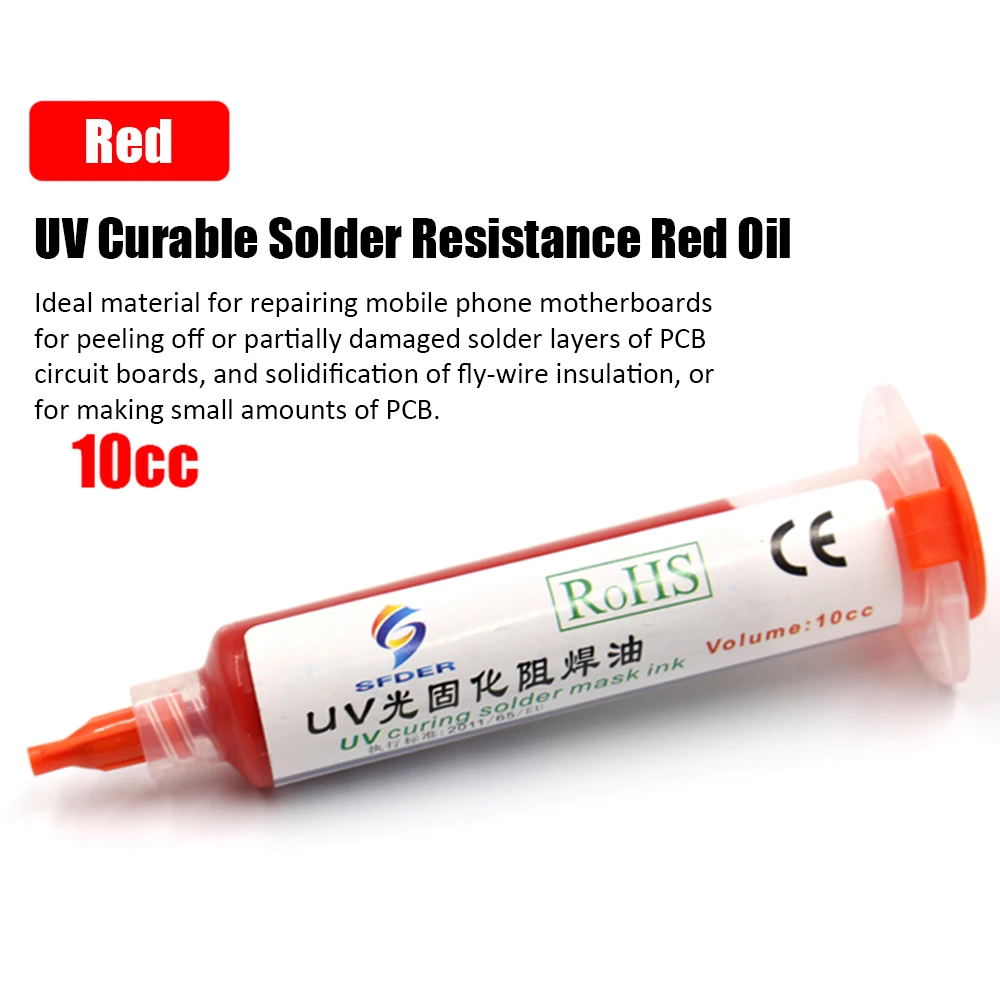 6 цветов УФ отверждаемая паяльная маска печатная плата краска сварочные флюсы