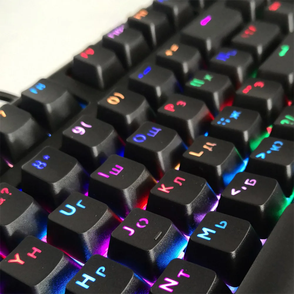 106 шт. тусклые полированные офисные эргономичные переключатели ABS Keycap Замена DIY