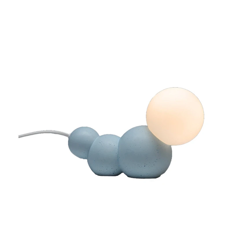 Милые настольные лампы в виде гусеницы детская комната макароны Мультяшные