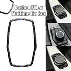 Автомобильная рамка из углеродного волокна для BMW, медиа-кнопка, наклейка, ручка, крышка для F10 F20 F30 F34 F07 F25 F26 F15 F16 F-лучшая интерьерная наклейка s