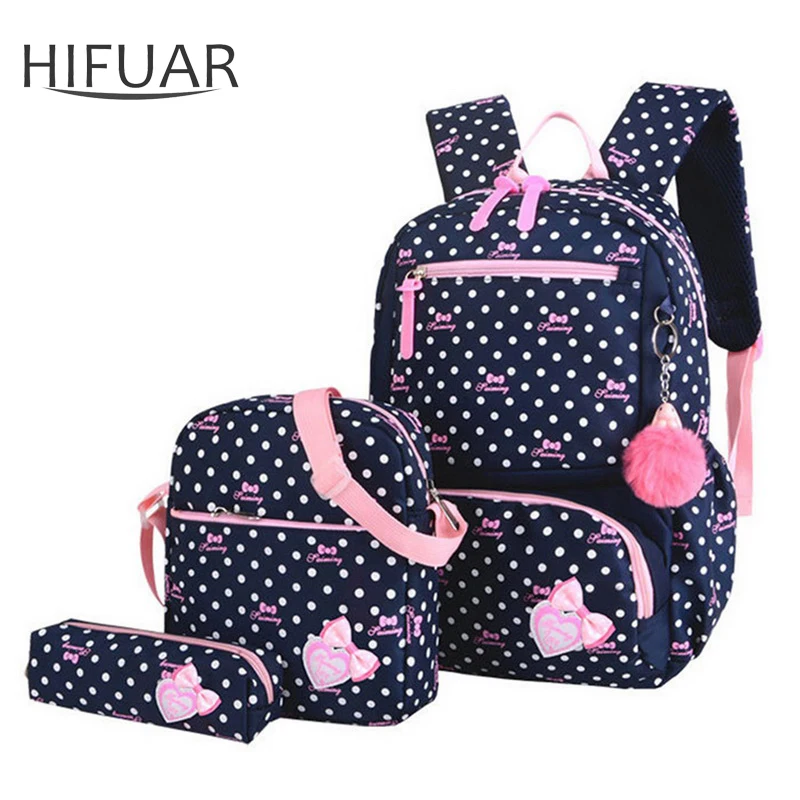 3 шт./компл. печати школьные ранцы Рюкзак Школьный модная детская одежда милые