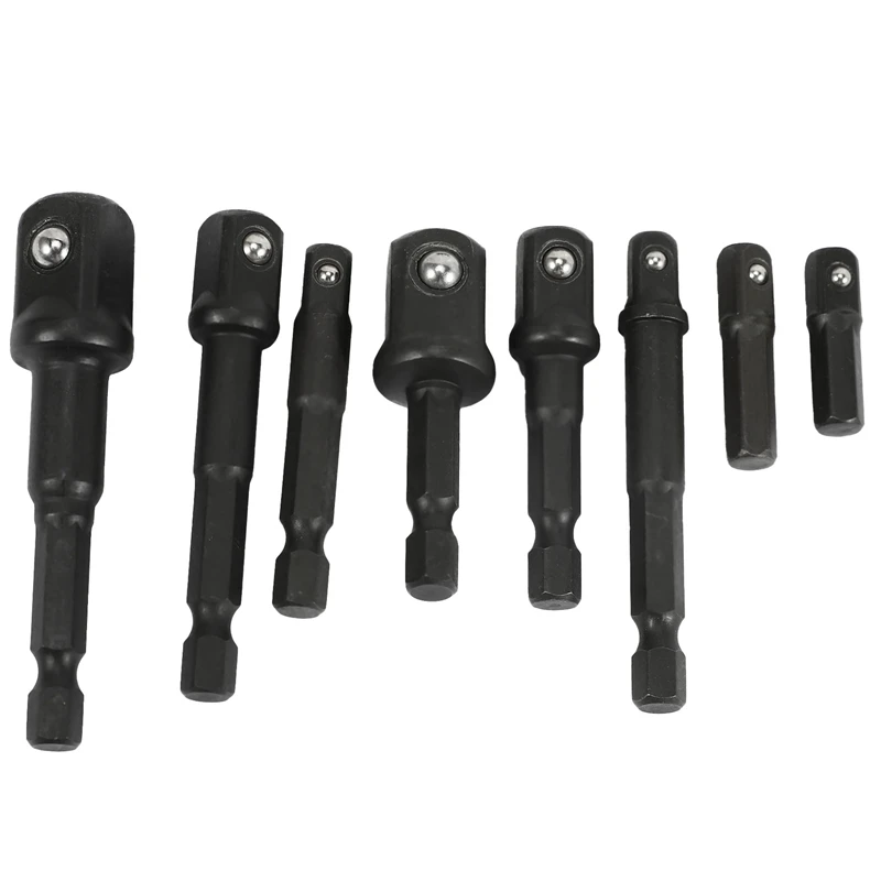 

24Pcs Impact Extension & Socket Adapter, Socket Set Extension/ 1/4-Inch Hex Shank Drill Extension