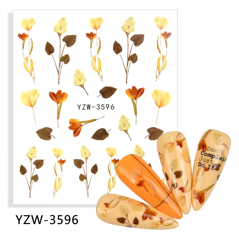 

Lavender Nail Decals Water Nail Stickers Leaf Sliders Paper Nail Art Decor Sticker Manicure Foils For Nail Designs