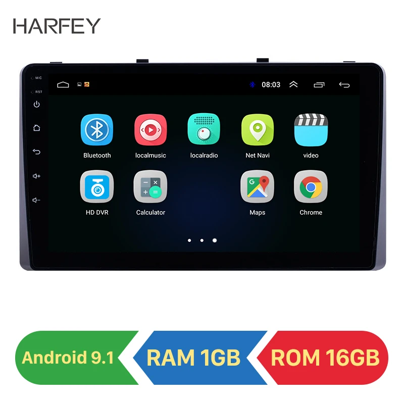 Автомобильный мультимедийный плеер Harfey 9 дюймов Android 8 1 для Kia Carnival 2010 2011 2019 с Wi Fi HD